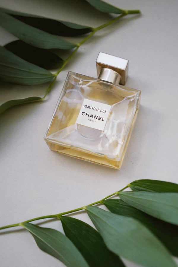 A bottle of Gabrielle Chanel perfume